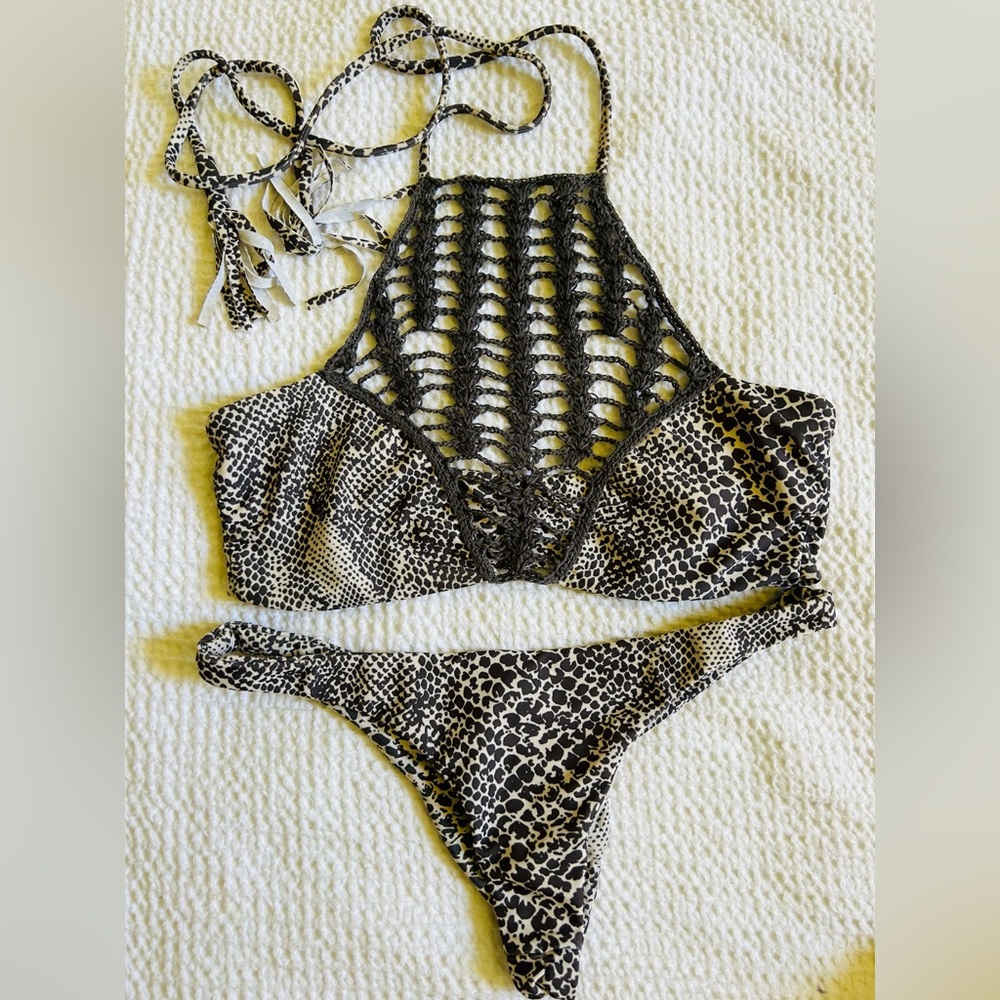 Acacia Swimwear Snake Print Set